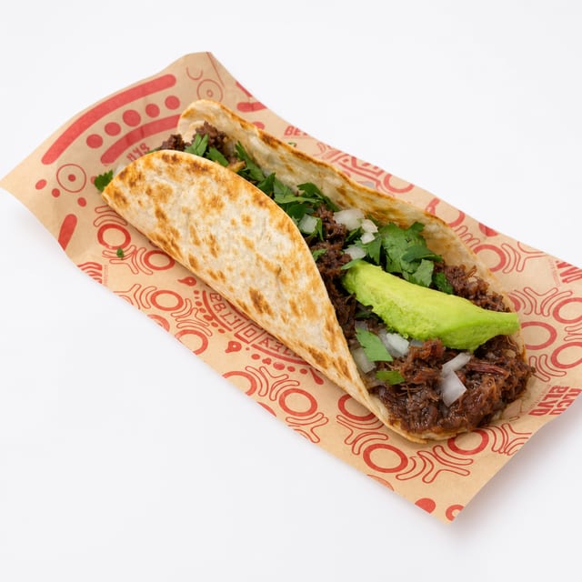 Taco 8" Barbacoa Flour Tortilla.