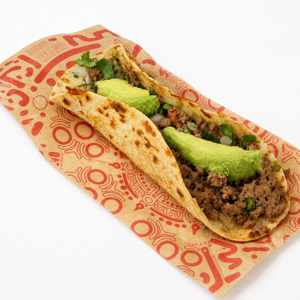 Taco 8" Bistec Flour Tortilla.