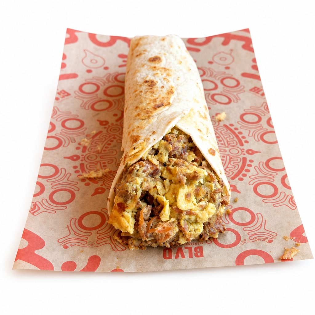 Breakfast Taco Chicharron And Egg.