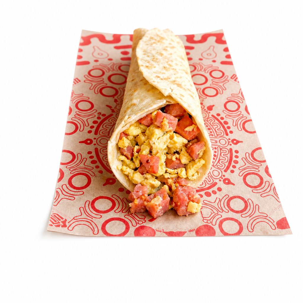 Breakfast Taco Ham And Egg.