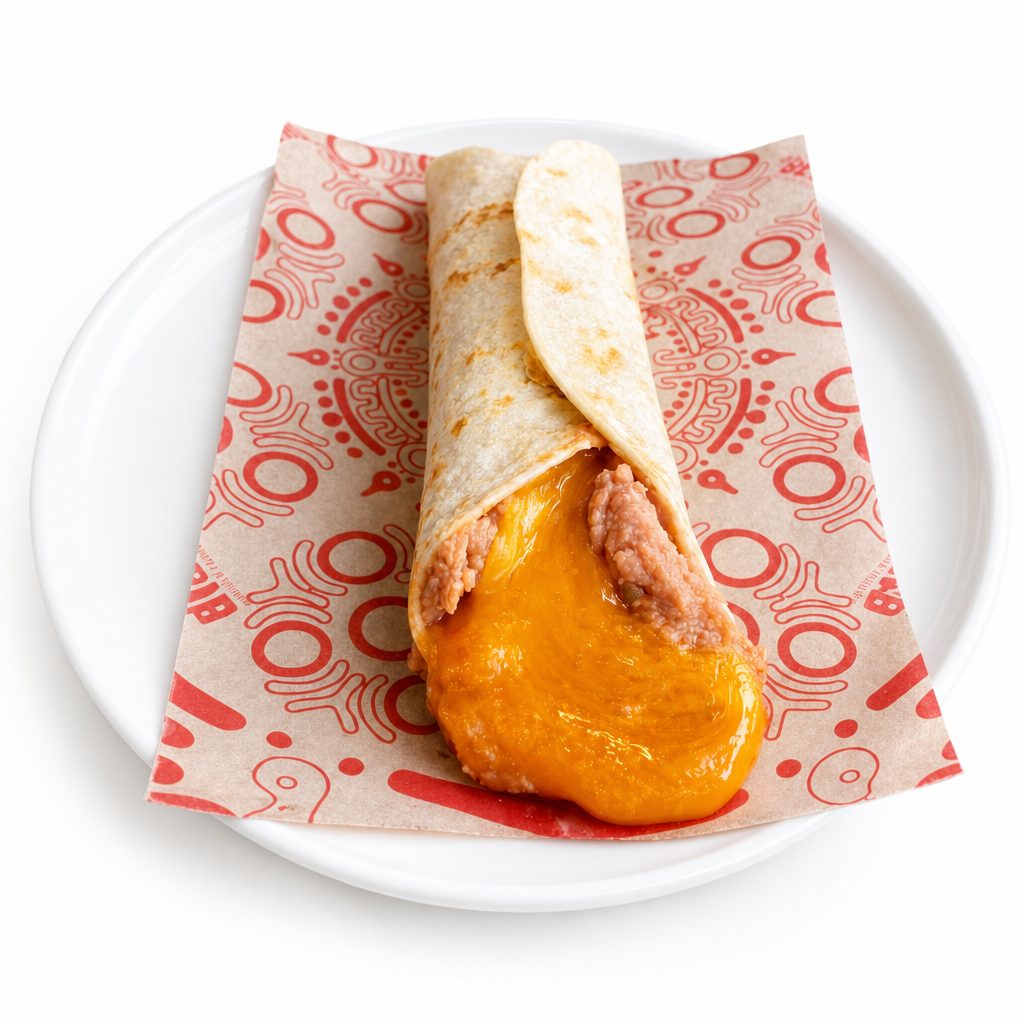 Taco 8" Bean and Chesse.